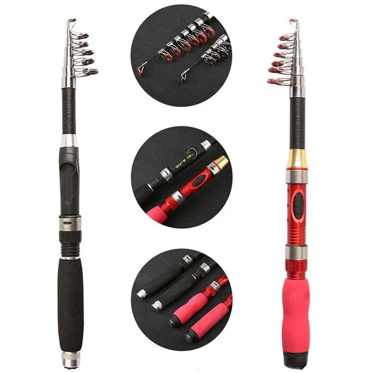 🔥 Carbon Fiber Telescopic Fishing Pole