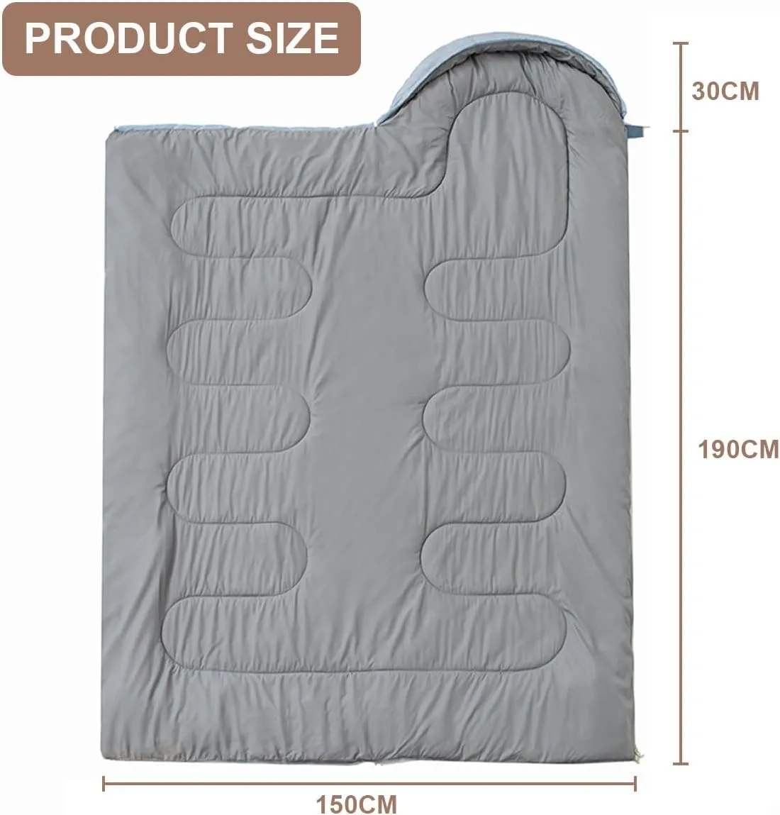 0 Degree Wearable Sleeping Bag for Adults Compact Lightweight Cold Weather Mummy Sleeping Bags for 2-3 Season Camping Backpacking, Fits 5°F ~ 50°F, 4.3lbs More Warmer
