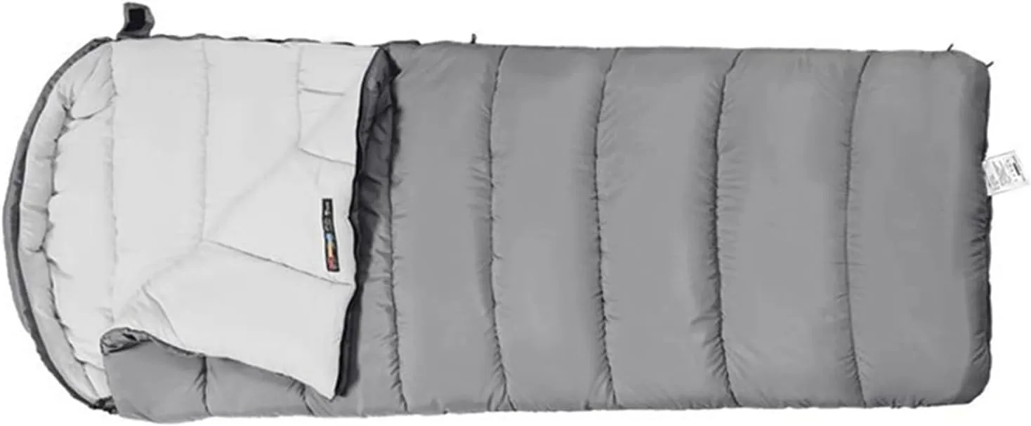0 Degrees Cold Double Persons Sleeping Bag with Left Right Zippers, Shaping Cotton, 210T Chunya Fabric, Breathable & Soft & Proof, for Camping, Split Use for Adults