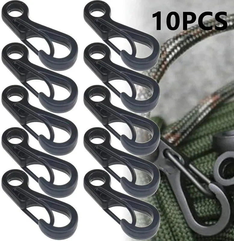 10Pcs/lot Mini Carabiner Gear Hooks Camping Backpack Clasps Keychain Carabiner