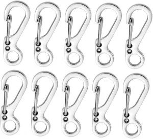 10Pcs/lot Mini Carabiner Gear Hooks Camping Backpack Clasps Keychain Carabiner