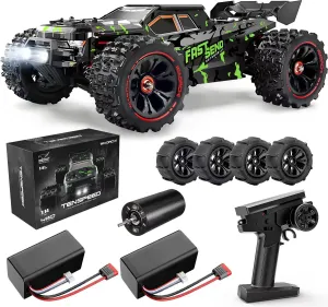 1/14 Brushless RC Cars for Adults Fast 50  mph, RC Trucks 4x4 Offroad Waterproof, Electric Powered High Speed Remote Control Car, Fast Extreme All Terrain RC Truggy with 3S Battery for Snow Sand