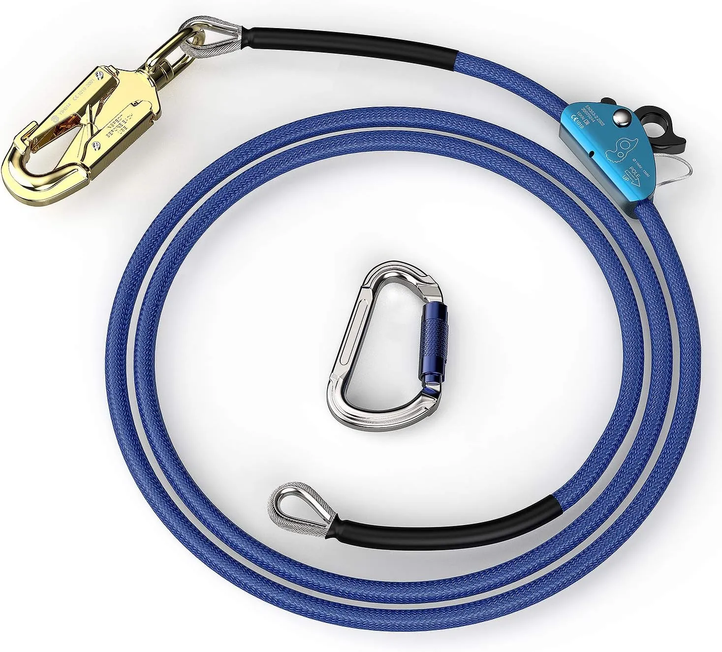 1/2" X 8' Steel Core tree climbing kit ，flipline for climbing trees, climbing tree equipment，arborist，tree climbing harness