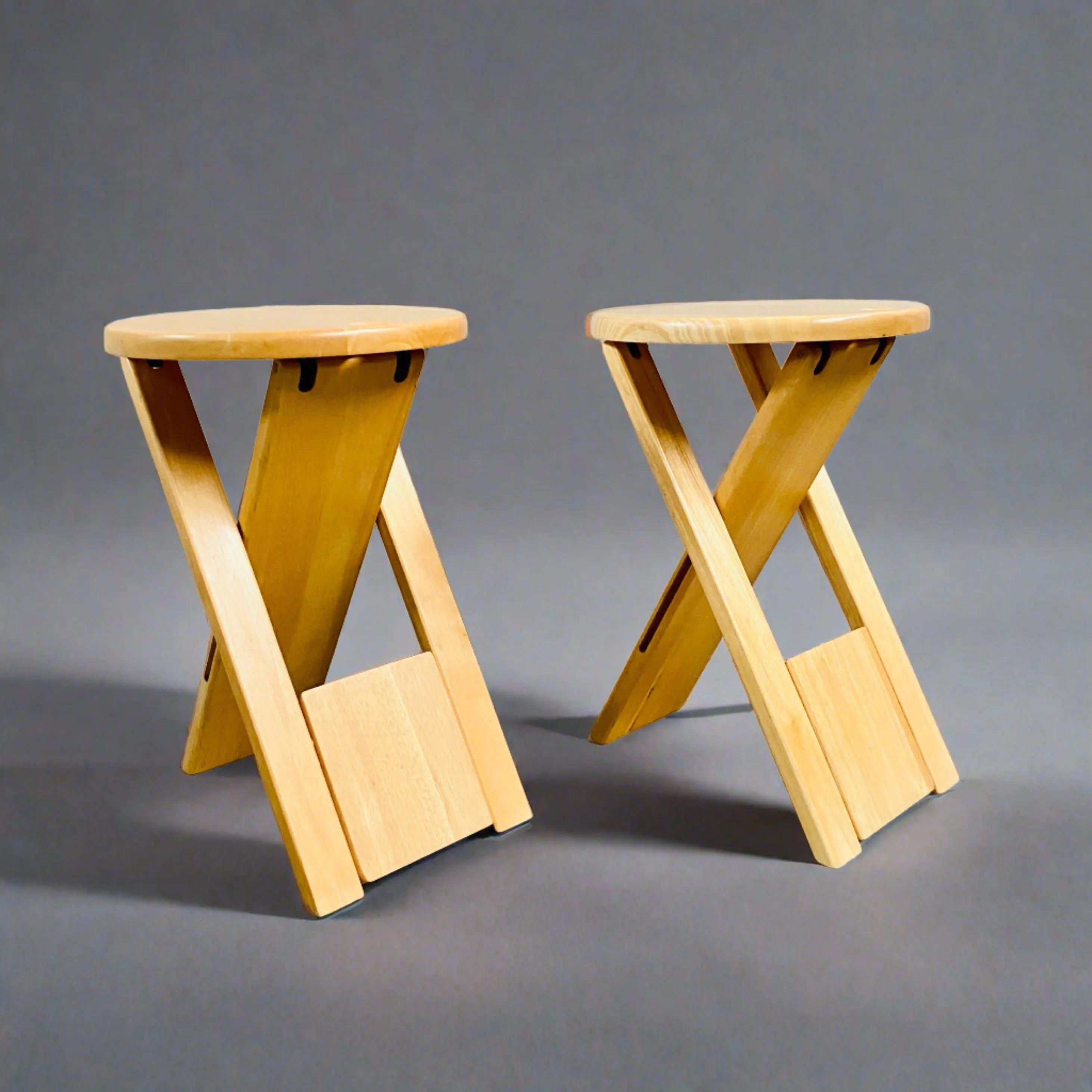 2 Folding Chairs SUZY by Adrian Reed for Princes Design Works, United Kingdom 1980