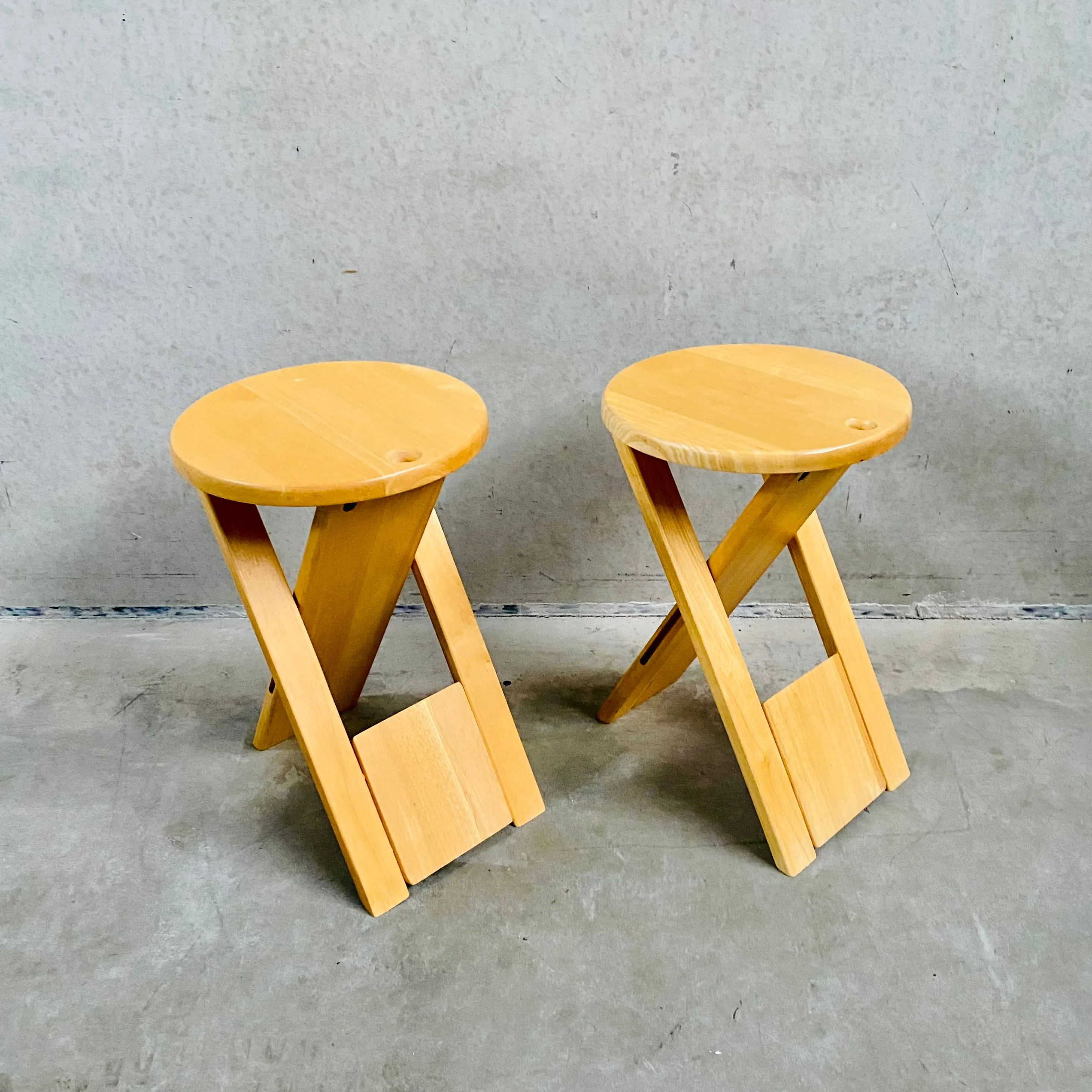 2 Folding Chairs SUZY by Adrian Reed for Princes Design Works, United Kingdom 1980