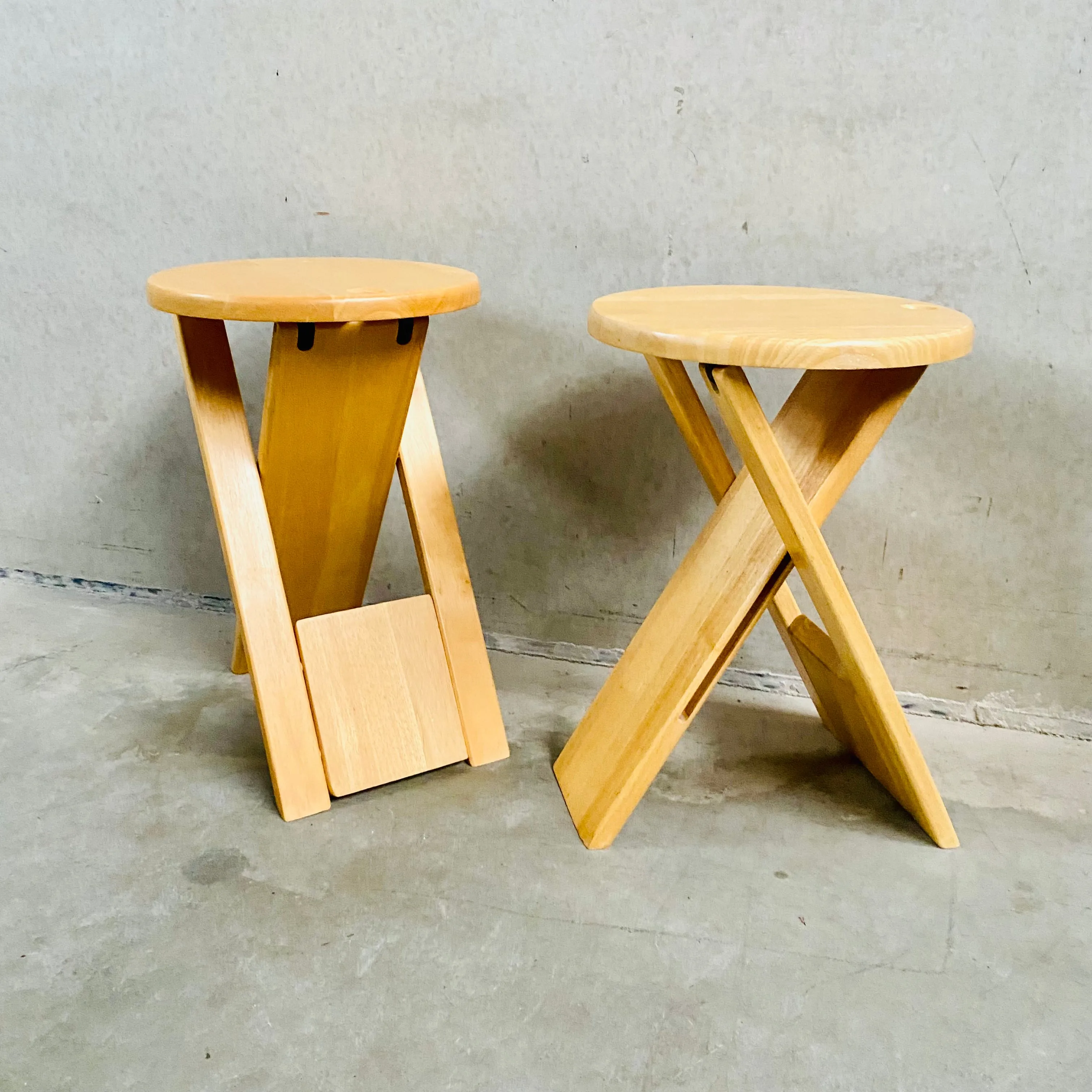 2 Folding Chairs SUZY by Adrian Reed for Princes Design Works, United Kingdom 1980