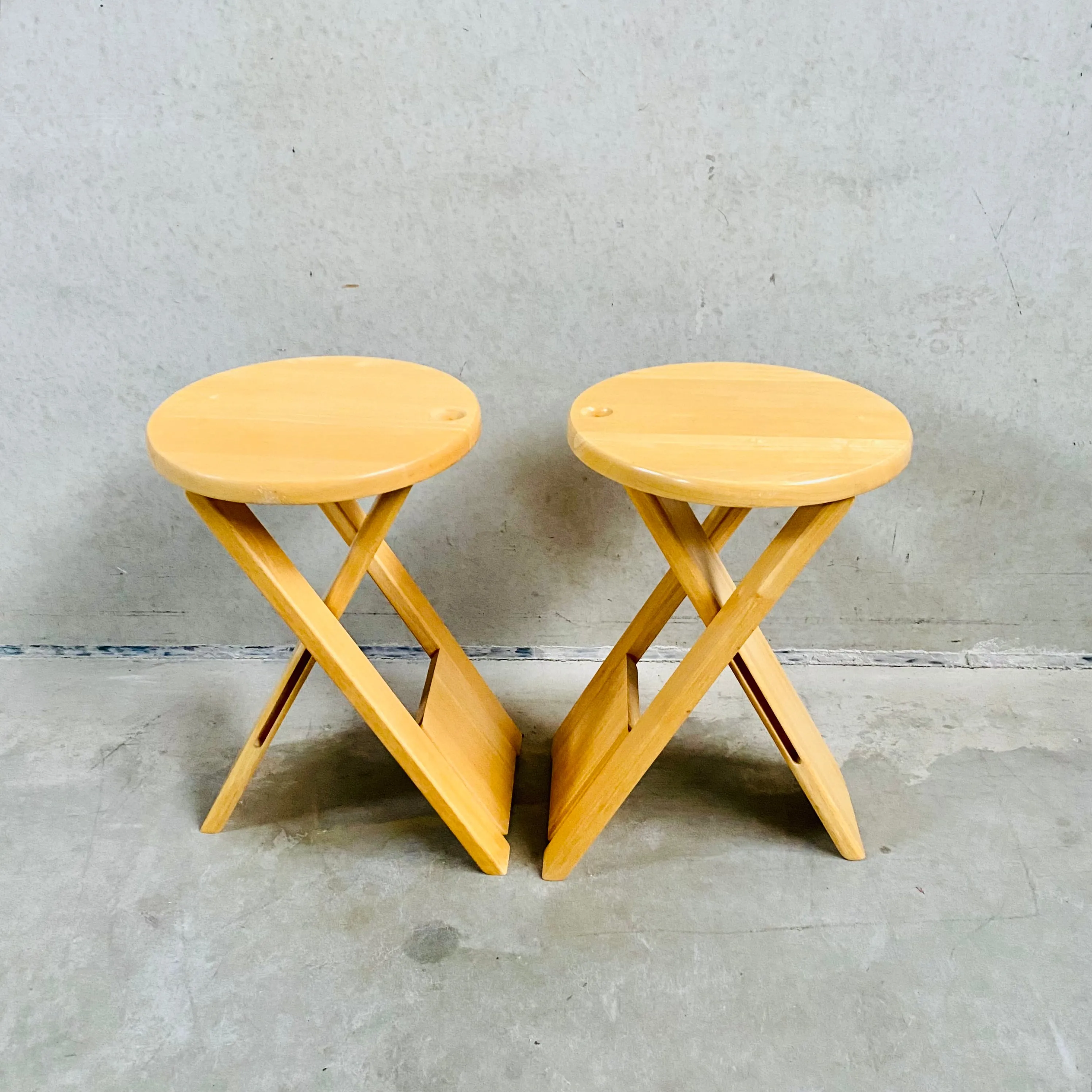 2 Folding Chairs SUZY by Adrian Reed for Princes Design Works, United Kingdom 1980