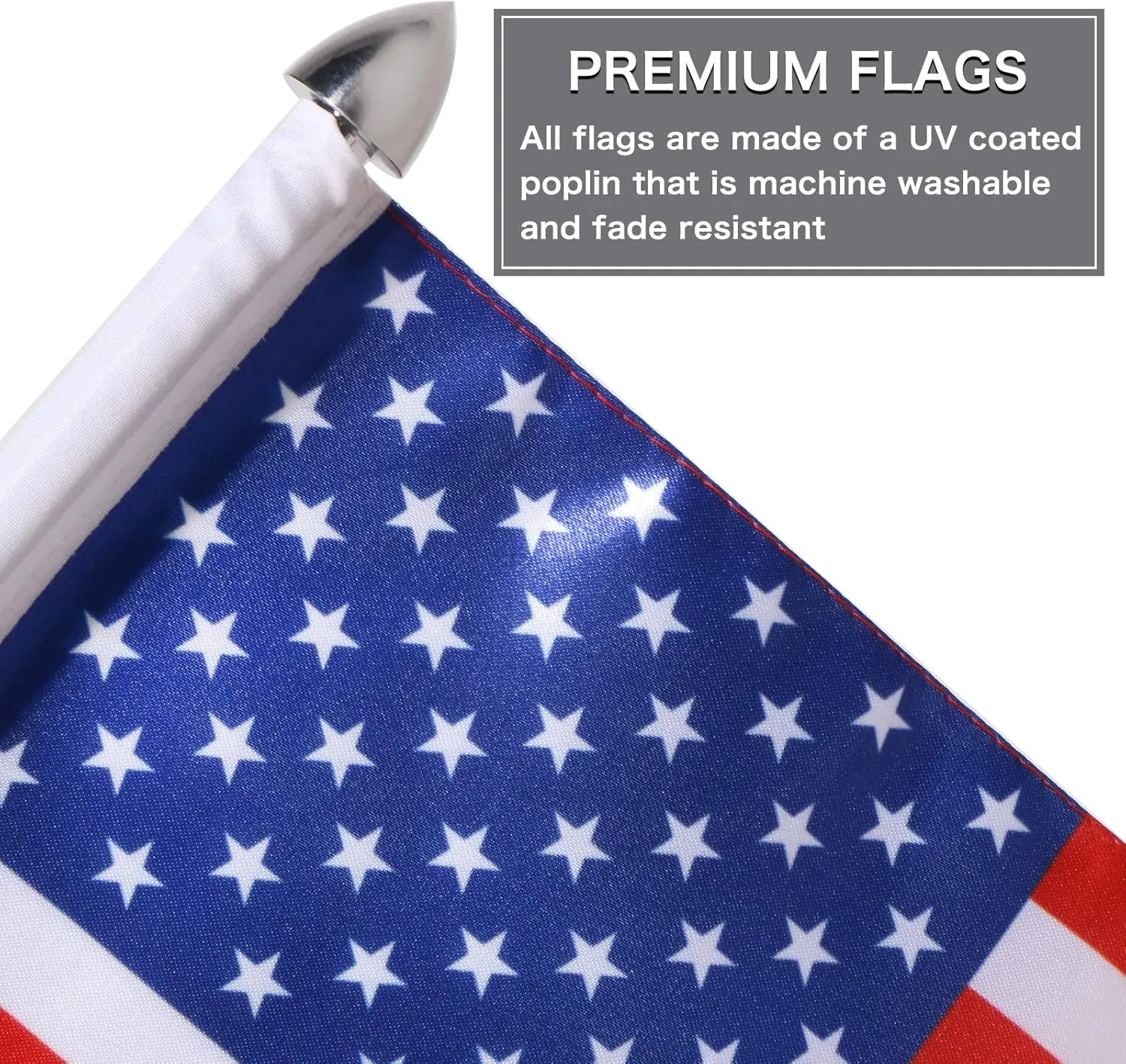 2 Pack Motorcycle Flag Pole Fold Down 90¡ã with American Flag and Pow-mia Flag 6.7'' x 10.2'' Flag Pole Holder Bracket Fit for 1/2'' Tubular Luggage Rack Harley Touring Spring Honda Goldwing etc.