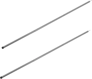 2 Pack Replacement Tent Canopy Poles 8 Segments 2.1m Iron Rods Camping Accessories Tarp Support Fixed Tool Versatile Use