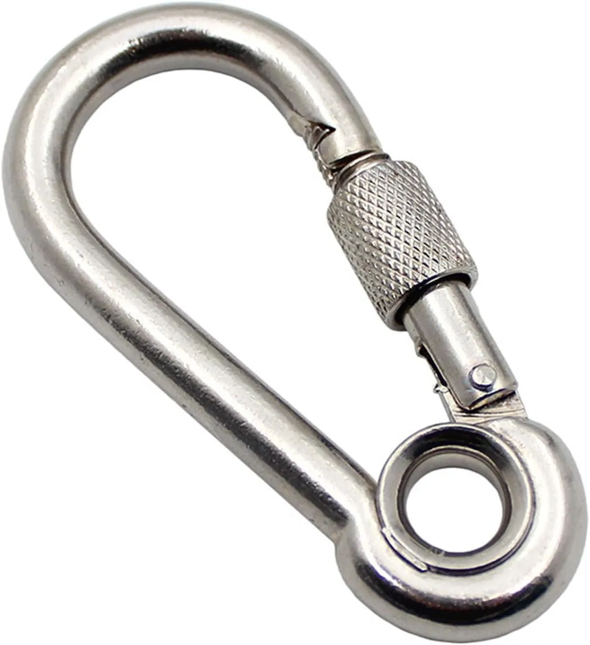 2 Pcs Heavy Duty Carabiner Clips Fastener Hook Screw Gate Buckle Quick Links Lock Rings Hook for Outdoor Camping Hiking