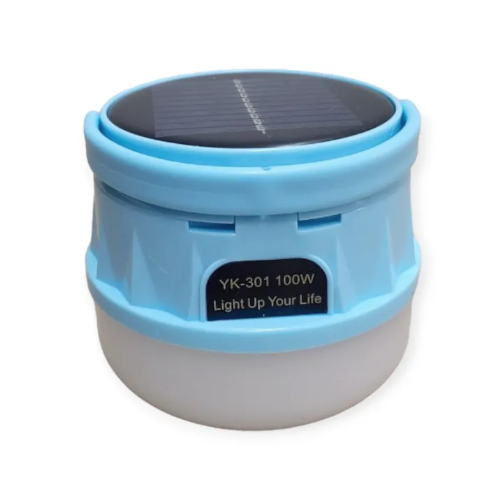 200W Solar Powered Camping Light With A Hook