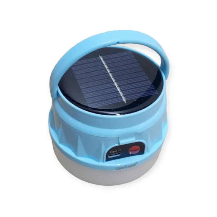 200W Solar Powered Camping Light With A Hook