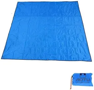 215 215cm Oxford Outdoor Camping Mat Pad Waterproof Double Sided Picnic Tent Blanket Foldable Beach Mat Ground Sheet Tarp Mats (Color : Orange, Size : 215x215cm)