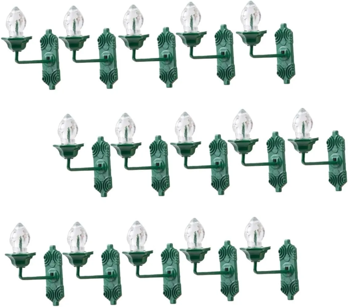 25Pcs Miniature Wall Lamp Models Decorative LED Light for Sand Table Realistic Micro Landscape Unique Present for Warm Lighting for Creative