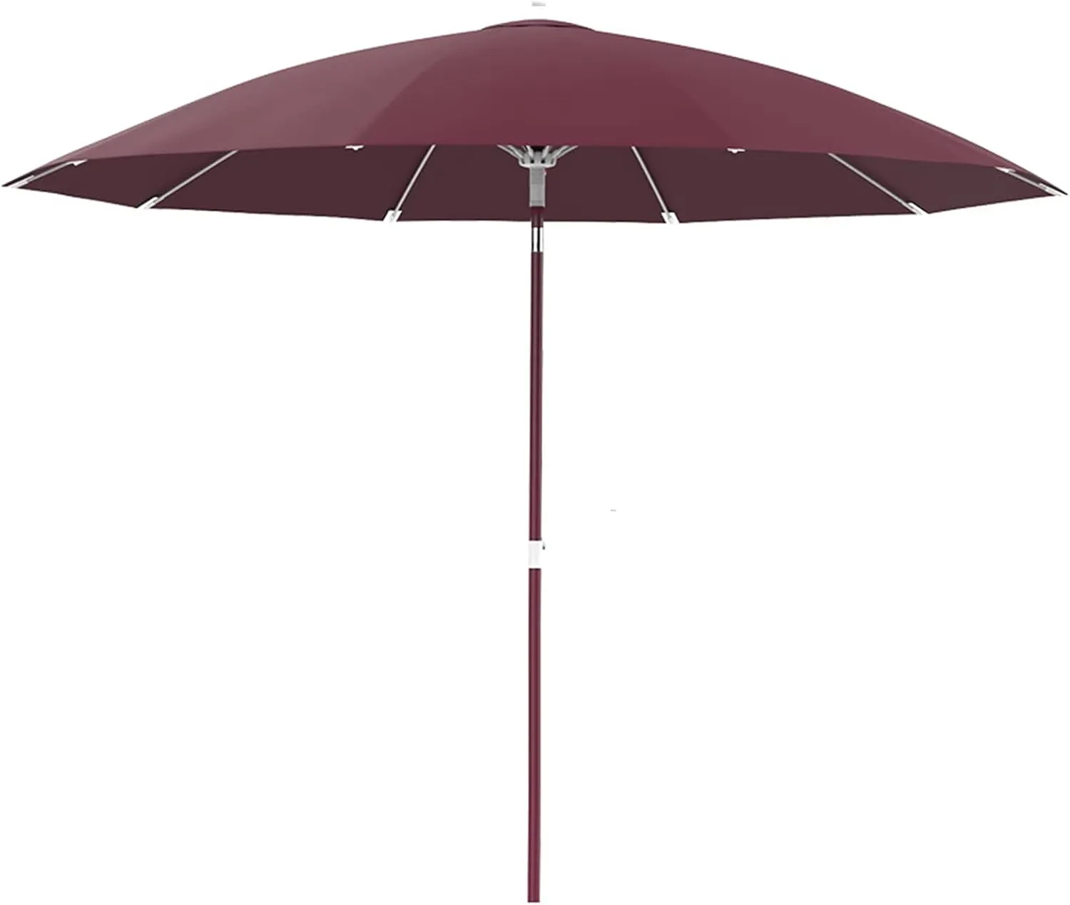 2.7M Aluminum Parasol, Tiltable Outdoor Parasol, Wind-resistant Courtyard Umbrella, UV-resistant Beach Umbrella, Used In Villas, Balconies, Gardens, Without Base