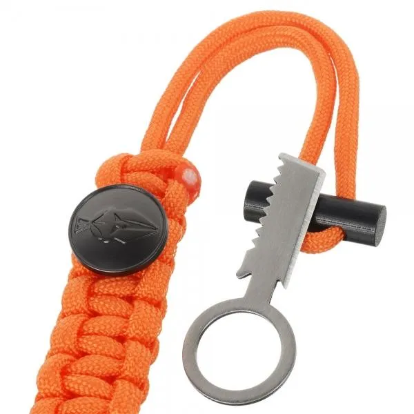 3-in-1 Outdoor Military-Spec Parachute Rope Bracelet - Orange