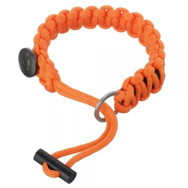 3-in-1 Outdoor Military-Spec Parachute Rope Bracelet - Orange