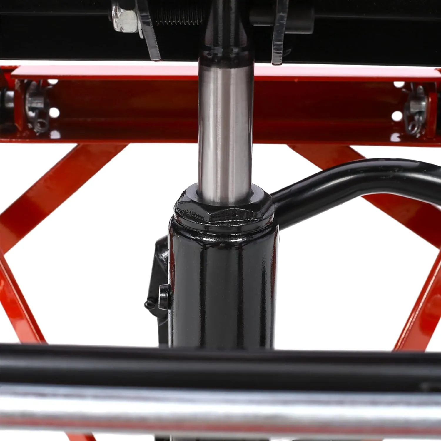 300 Lbs Hydraulic Motorcycle Scissor Jack Lift Foot Step with 4 Wheels Jack Stand Portable Lift Table Heavy Duty Hydraulic Motorcycle Lift Table Adjustable Lift Jack Stand for Small Dirt Bikes