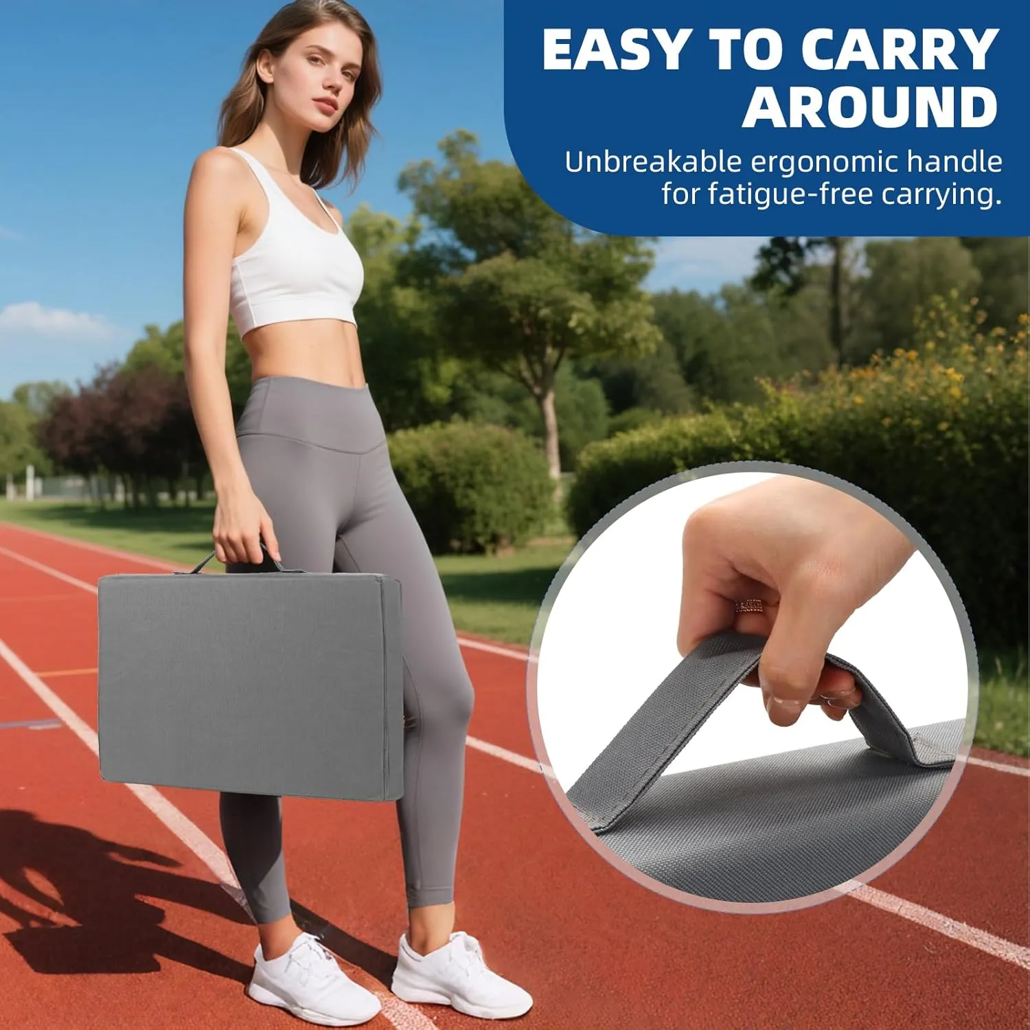 3.15" Thick Stadium Seats for Bleachers Waterproof Portable Bleacher Chairs, Padded Stadium Chair for Adults at Sports Events and Concert, Portable Outdoor Seat Mat