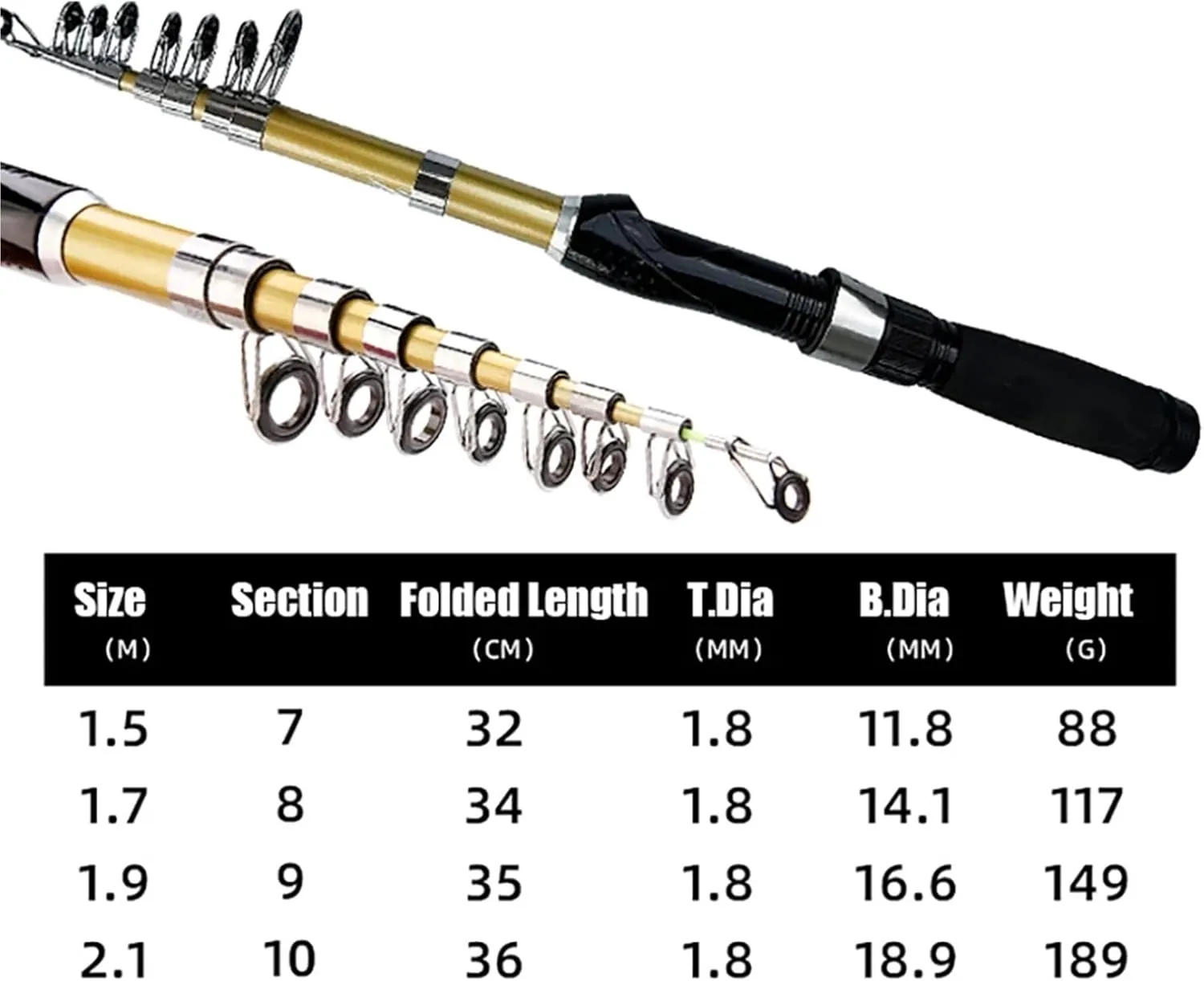 32-36cm Short Pocket Telescopic Fishing Rod Spinning Fly Carp Feeder Carbon Fiber Rock Fishing Pole Pesca 2.1M 1.9M 1.7M 1.5M
