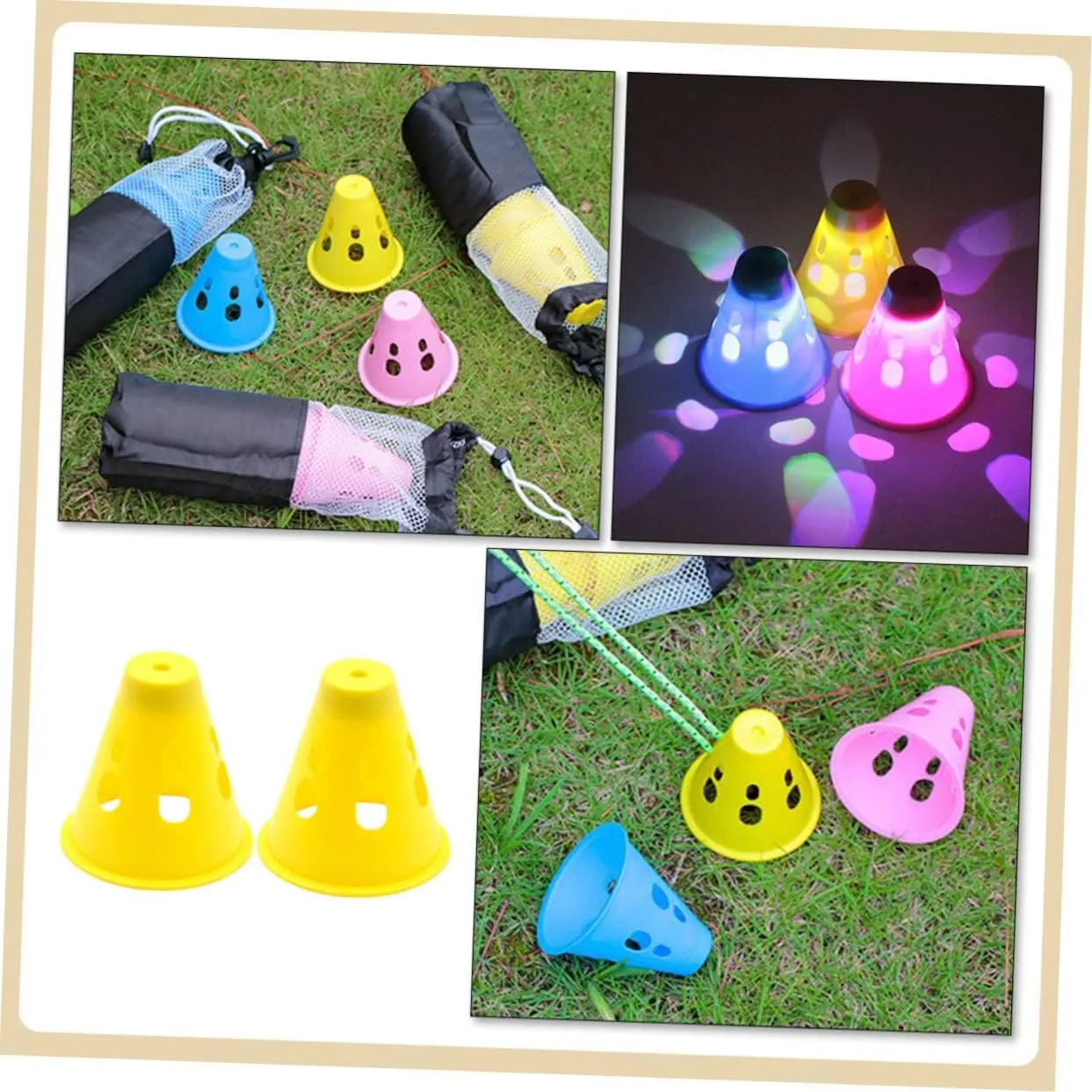 4 Pcs Tent Peg Warning Cap Camp Nail Cover Children Nail Covers Tent Stakes Heavy Duty Camp Nail
