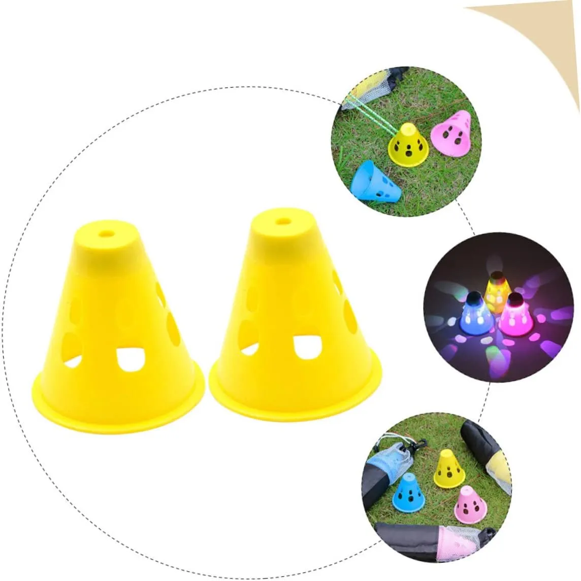 4 Pcs Tent Peg Warning Cap Camp Nail Cover Children Nail Covers Tent Stakes Heavy Duty Camp Nail