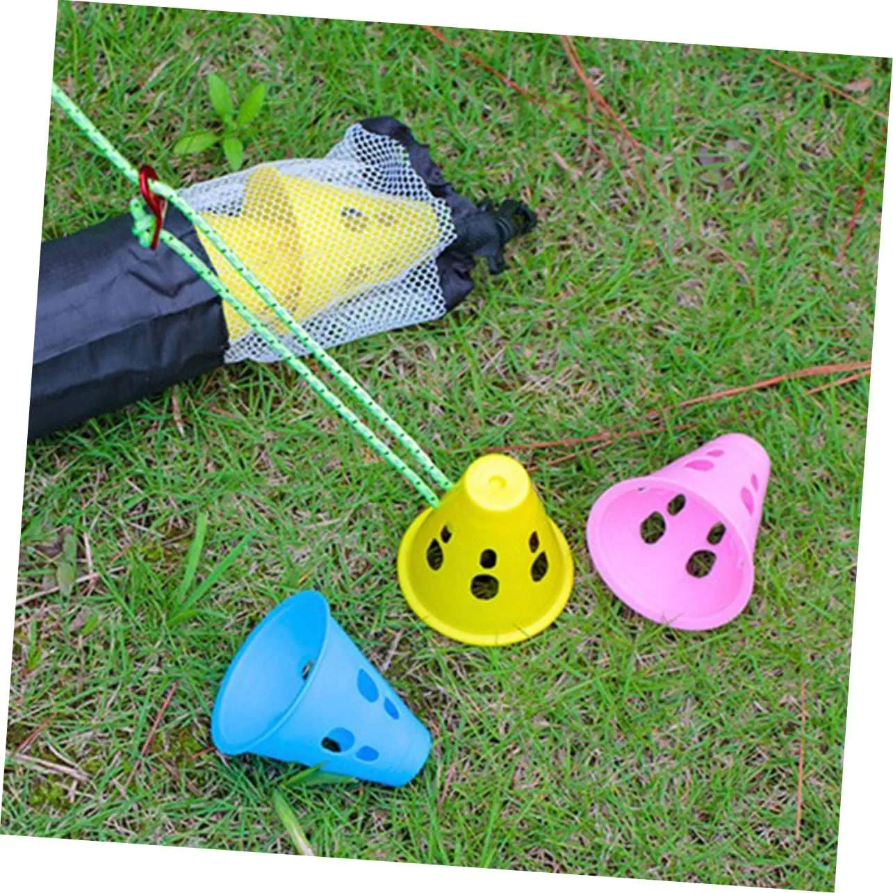 4 Pcs Tent Peg Warning Cap Camp Nail Cover Children Nail Covers Tent Stakes Heavy Duty Camp Nail