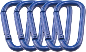 5/10pcs D Ring Shape Carabiner Aluminum Alloy Carabiners for Outdoor Camping Carabiner