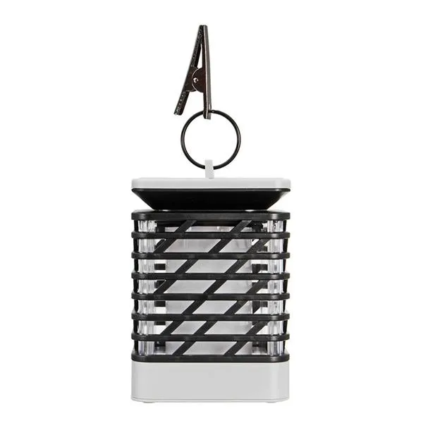 75 LED Solar Powered Light Outdoor Garden Flickering Flame Wall Light