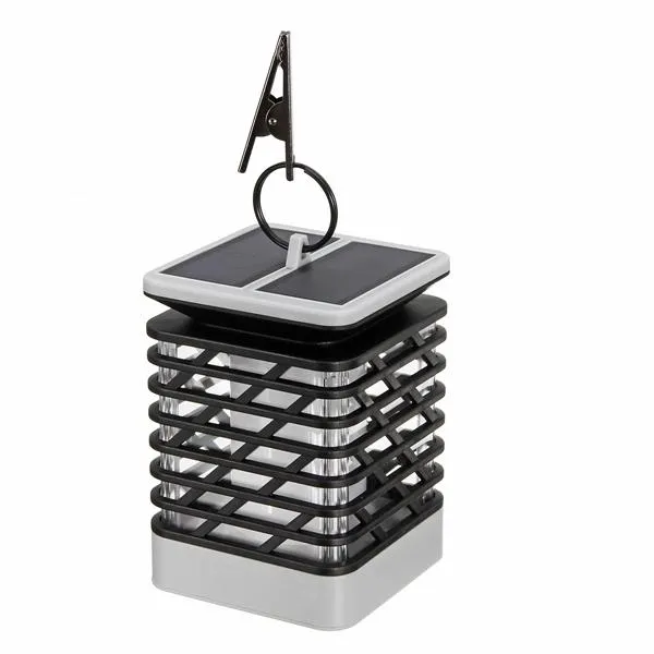 75 LED Solar Powered Light Outdoor Garden Flickering Flame Wall Light