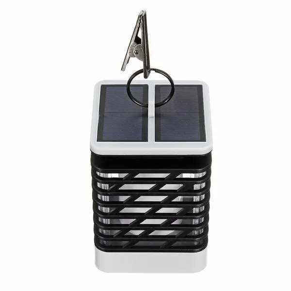 75 LED Solar Powered Light Outdoor Garden Flickering Flame Wall Light