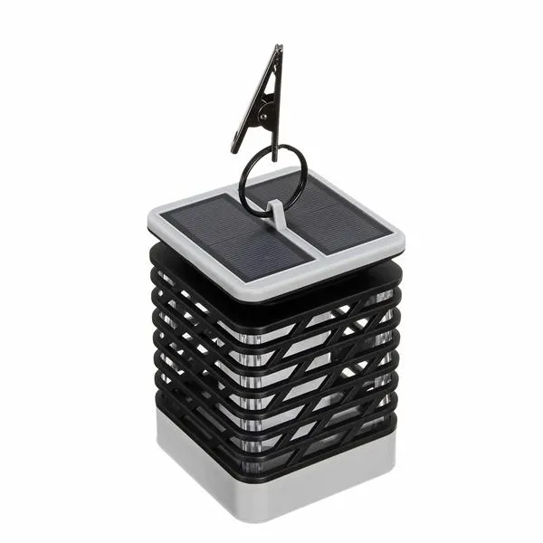 75 LED Solar Powered Light Outdoor Garden Flickering Flame Wall Light
