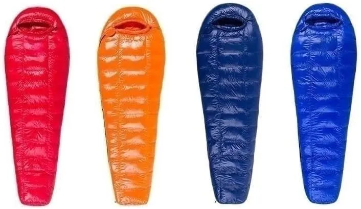 95% White Goose Down Sleeping Bag Camping Sleeping Bag Goose Down Filled Adult Mummy Sleeping Bag Warm for Traveling Hiking