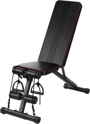 abdominal boards, Dumbbell Bench Sit-ups Exercise Equipment Household Multi-function Aid Board Fitness Chair Sit Up Bench (Black)