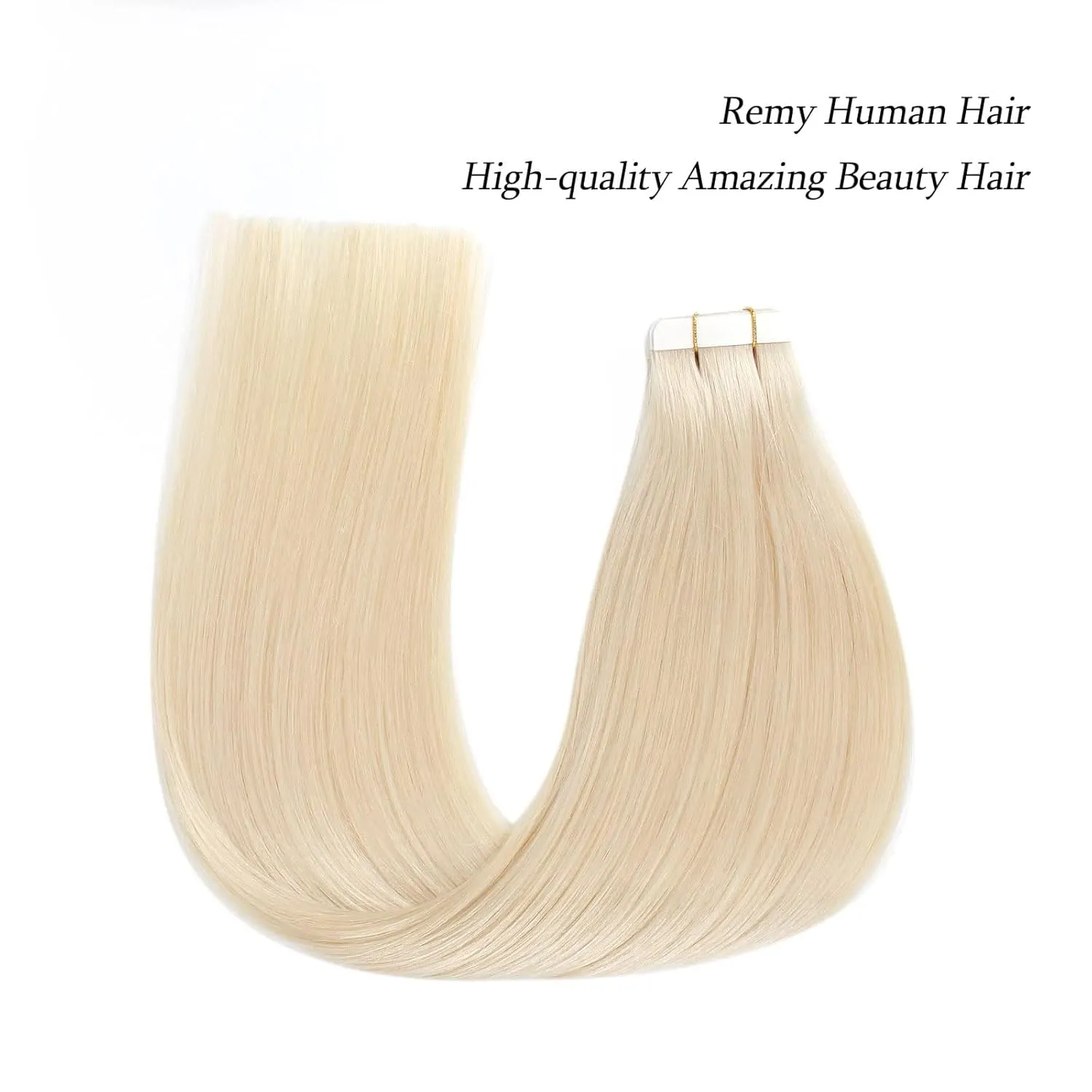 ABH AmazingBeauty Hair Blonde Tape in Extensions Human Hair Real Remi Glue in Skin Weft Tape Attached Invisible Seamless Reusable Tape ins Platinum Ash Blonde 50g 20pcs Color 60 20 Inch