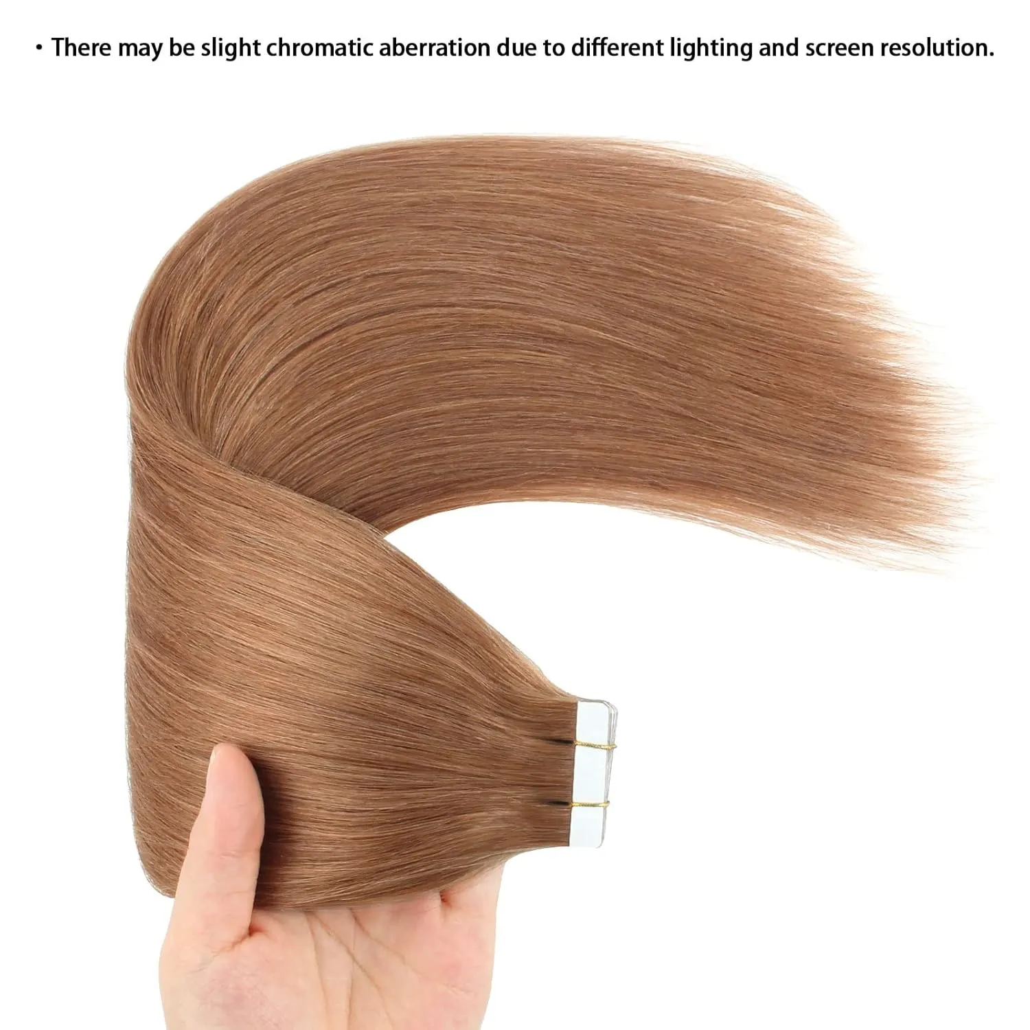 ABH AmazingBeauty Tape in Hair Extensions Semi-permanent Pre Taped Real Remi Remy Human Tape in Human Hair 50g 20pcs Skin Weft Invisible Seamless Reusable Platinum Light Auburn Color 30 16 Inch