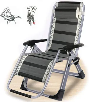Adjustable Folding Chair Recliner Reclining Sun Loungers Chairs Heavy Duty Sun Lounger Recliner Chairs Office Lunch Break Chair Reclining Camping Chairs for Outdoor Patio Camping Beach Deck Beaut
