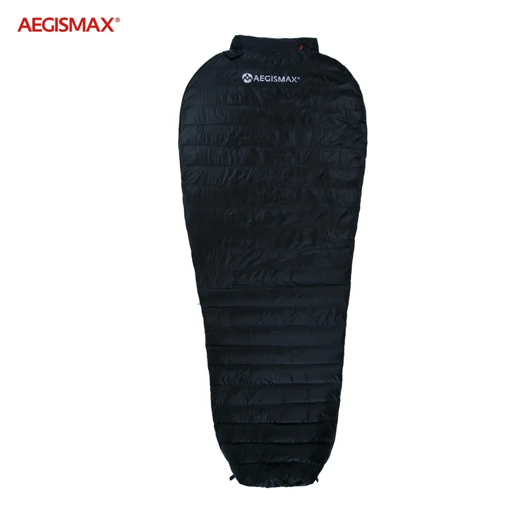AEGISMAX NANO Upgrade Series Red Black Purple Outdoor Camping Ultra-Light Spring Autumn Mummy Ultra Dry Goose Down Sleeping Bag