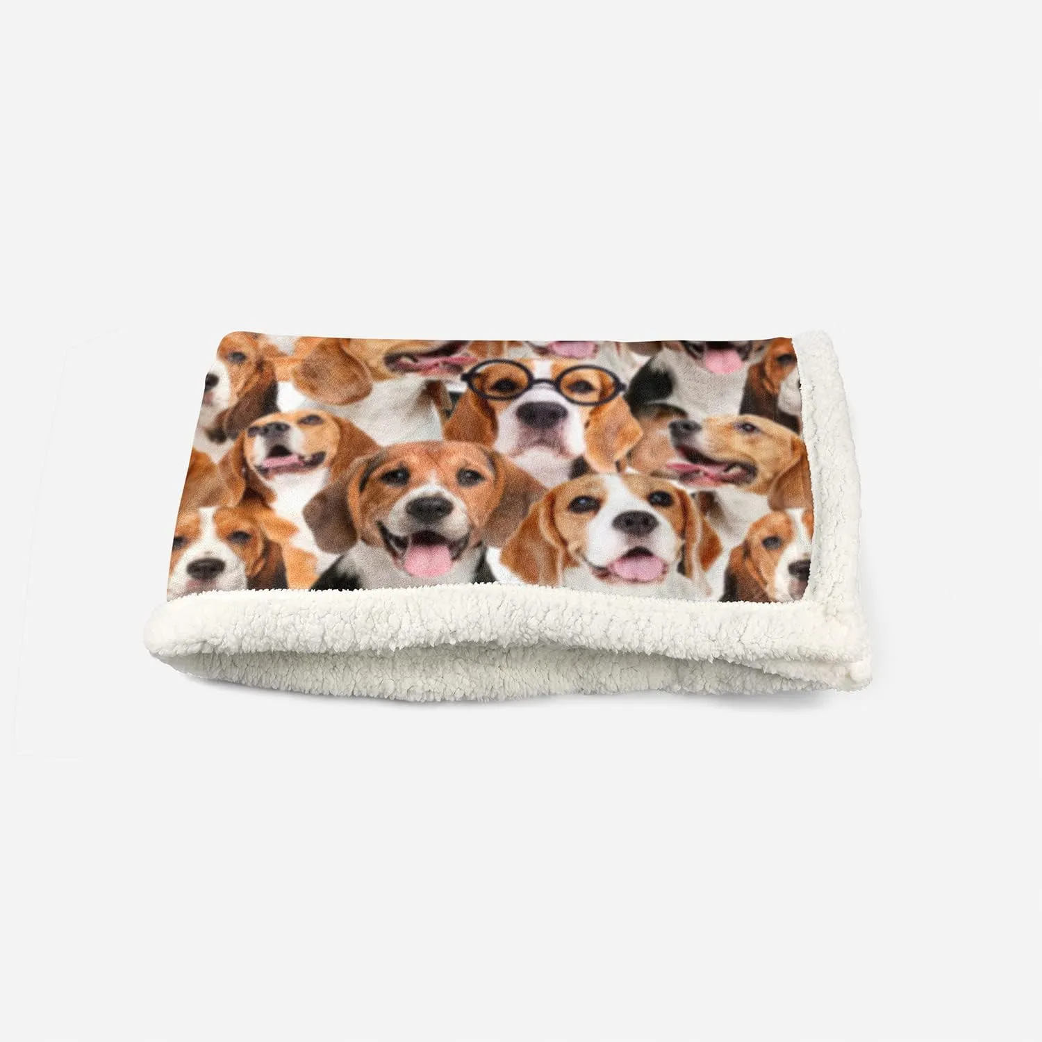 AILONEN Beagle Dog Blanket for Kids Adults,Beagle Animal Pattern Plush Gift Lovers,Double Sided Sherpa Throw Print Flannel Fleece(70 x 55 inches) Dog10