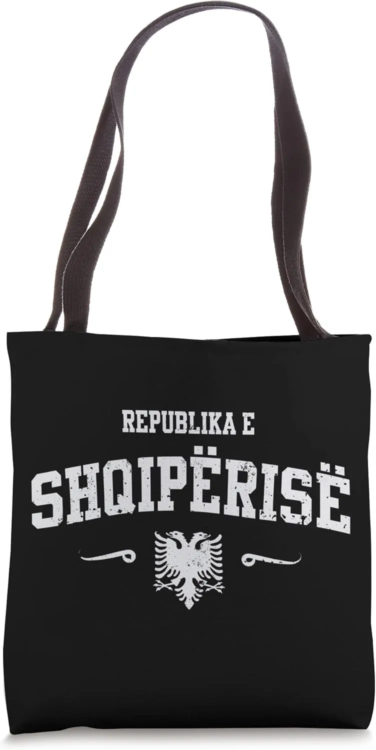 Albania Sport Design with Double Eagle Tote Bag
