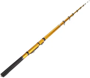 Alomejor Telescopic Fishing Rod Ultra Light Portable Retractable Glass Fiber Fishing Pole for Travel Saltwater Freshwater