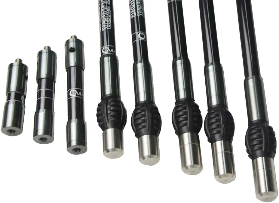 AMEYXGS Archery Bow Stabilizer 3/4/5/10/12/26/28/30 inch Carbon Fiber Bow Balance Bar Stalizer Rod Extension Pole Rod Bow Stabilizer Weight Silencer Damping for Recurve Bow and Compound Bow