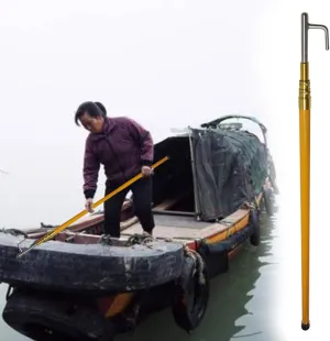 AMUFJJ Aluminum Telescopic Boat Hook 13 16 20 26 inch, Extendable Pick Up Hook Poles & Water Rescue Rod for Docking Rescuing Pushing Pulling and Boating, Sailboat Accessories(L 26' 2inch (8m))