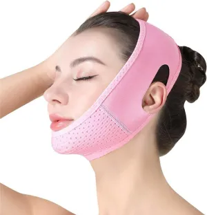 Anti-Snoring Chin Strap for Sleeping, V Line Lifting Mask Double Chin Reducer, Adjustable Chin Strap Universal Fit, Perfect for Women & CPAP Users, Stops Snoring & Tones Double Chin