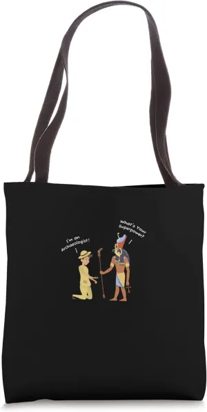 Antique Archeology History Funny Mummy Pharaoh Archaeologist Tote Bag