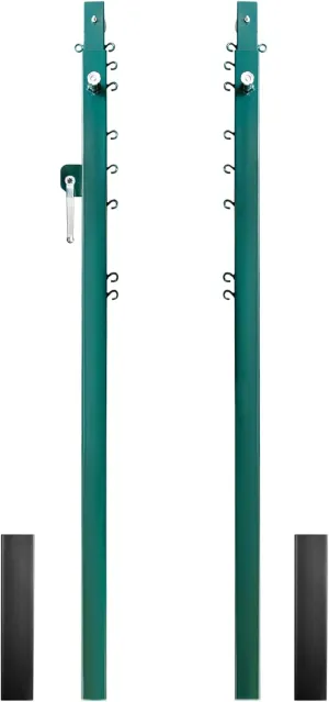 Aoneky Replacement Square Adjustable Volleyball Post, Ground Sleeves Included