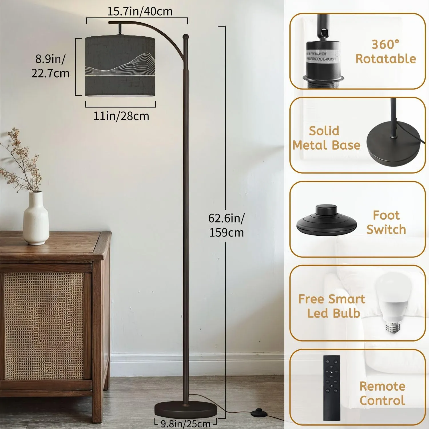 Arc Floor Lamps Abstract Elevation Contour Topography line for About Minimal Mountain Modern LED Adjustable Lampshade Standing Light for Living Room Reading Bedroom Office