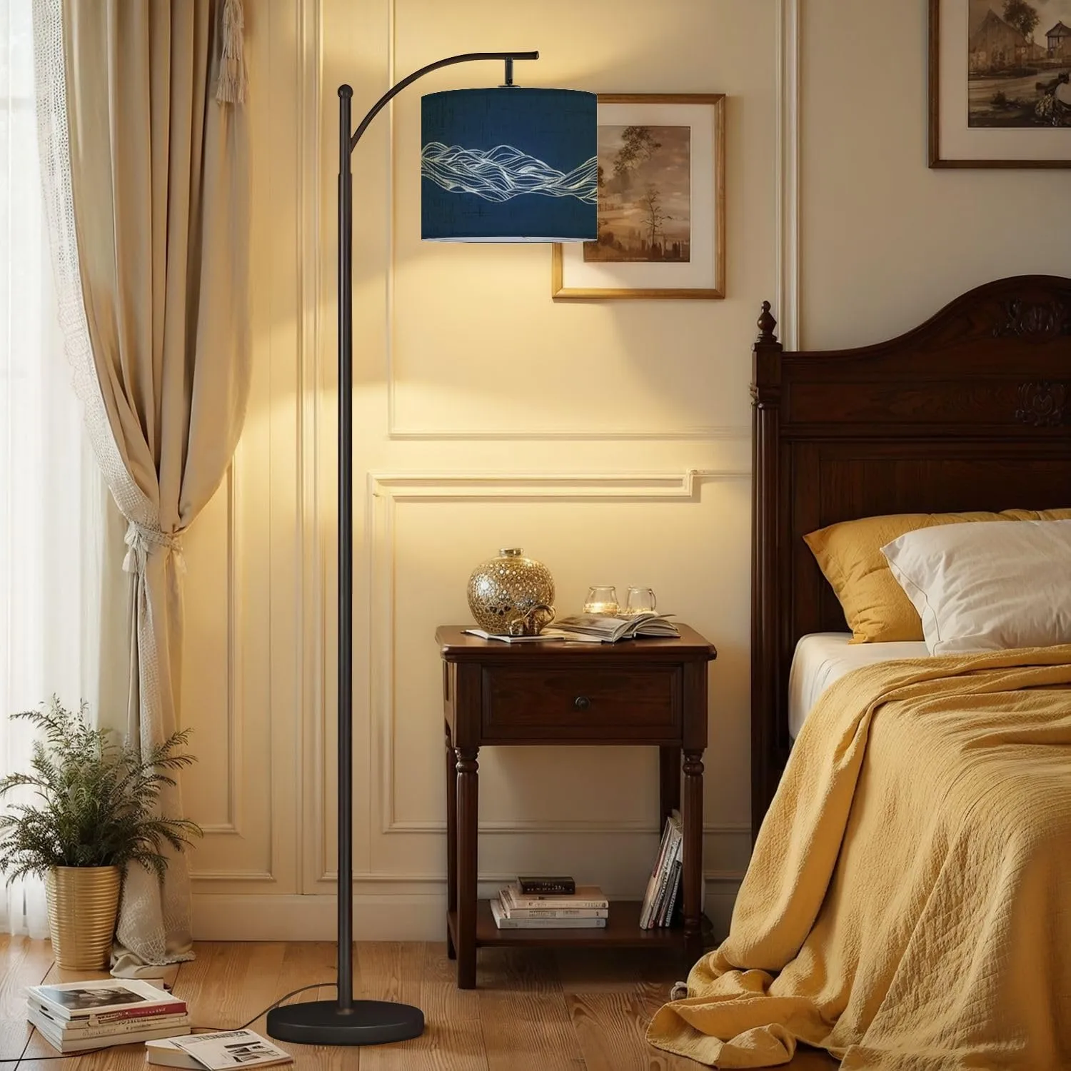 Arc Floor Lamps Abstract Elevation Wavy Topography line for About Minimal Mountain Modern LED Adjustable Lampshade Standing Light for Living Room Reading Bedroom Office