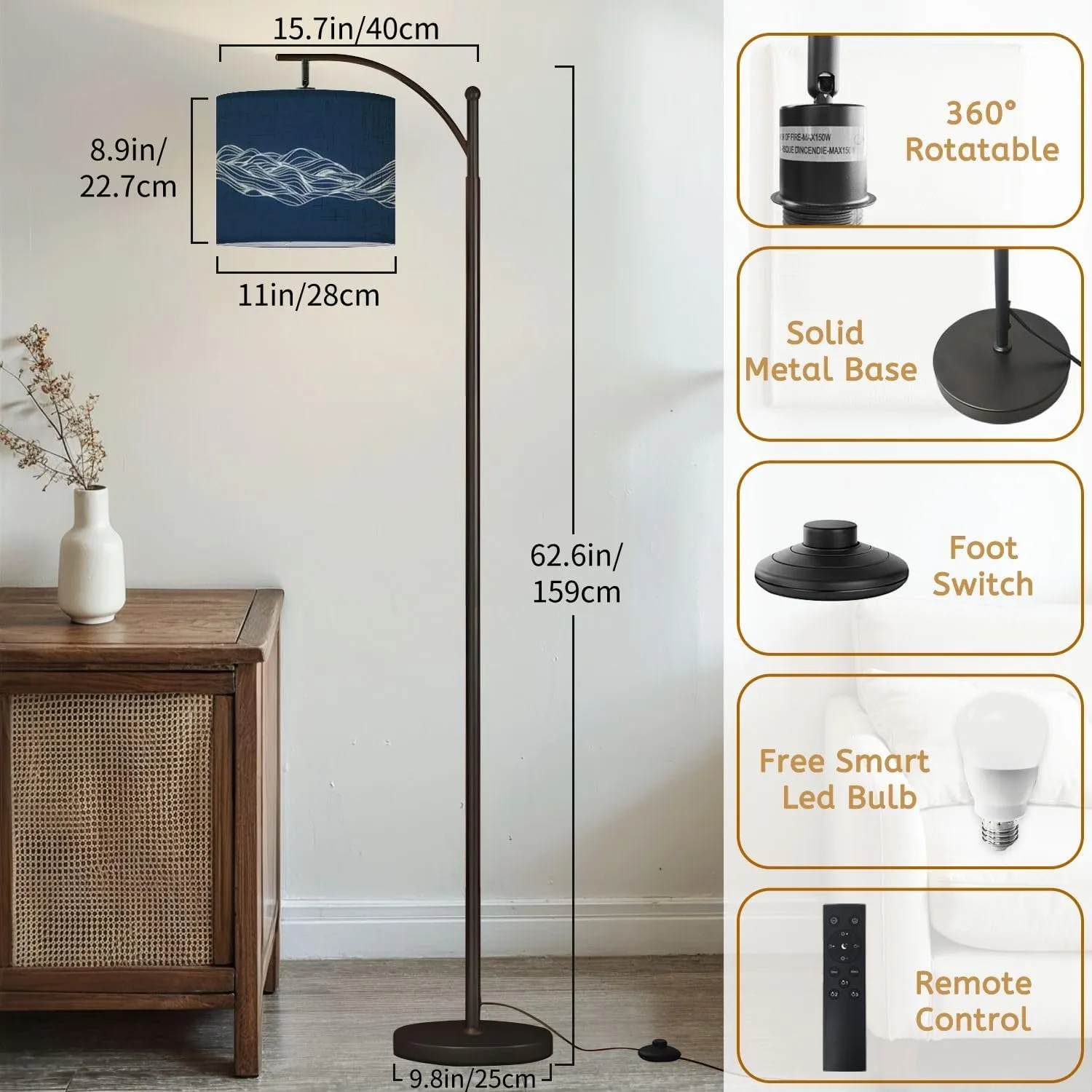 Arc Floor Lamps Abstract Elevation Wavy Topography line for About Minimal Mountain Modern LED Adjustable Lampshade Standing Light for Living Room Reading Bedroom Office