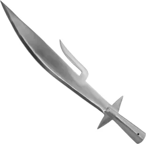 Armory Replicas™ 14th Century High Carbon Steel Fuchard Pole Weapon Attachment - Functional Crescent Blade, Polished Finish - Hand-Forged for Medieval Reenactments.